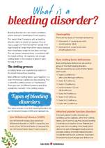 What is a bleeding disorder